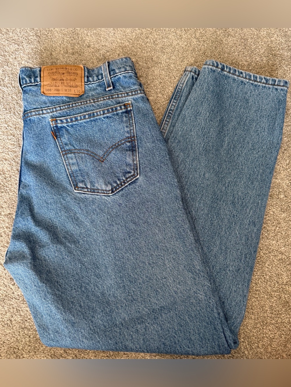 Levi's Men's Light Blue Straight Leg Jeans
